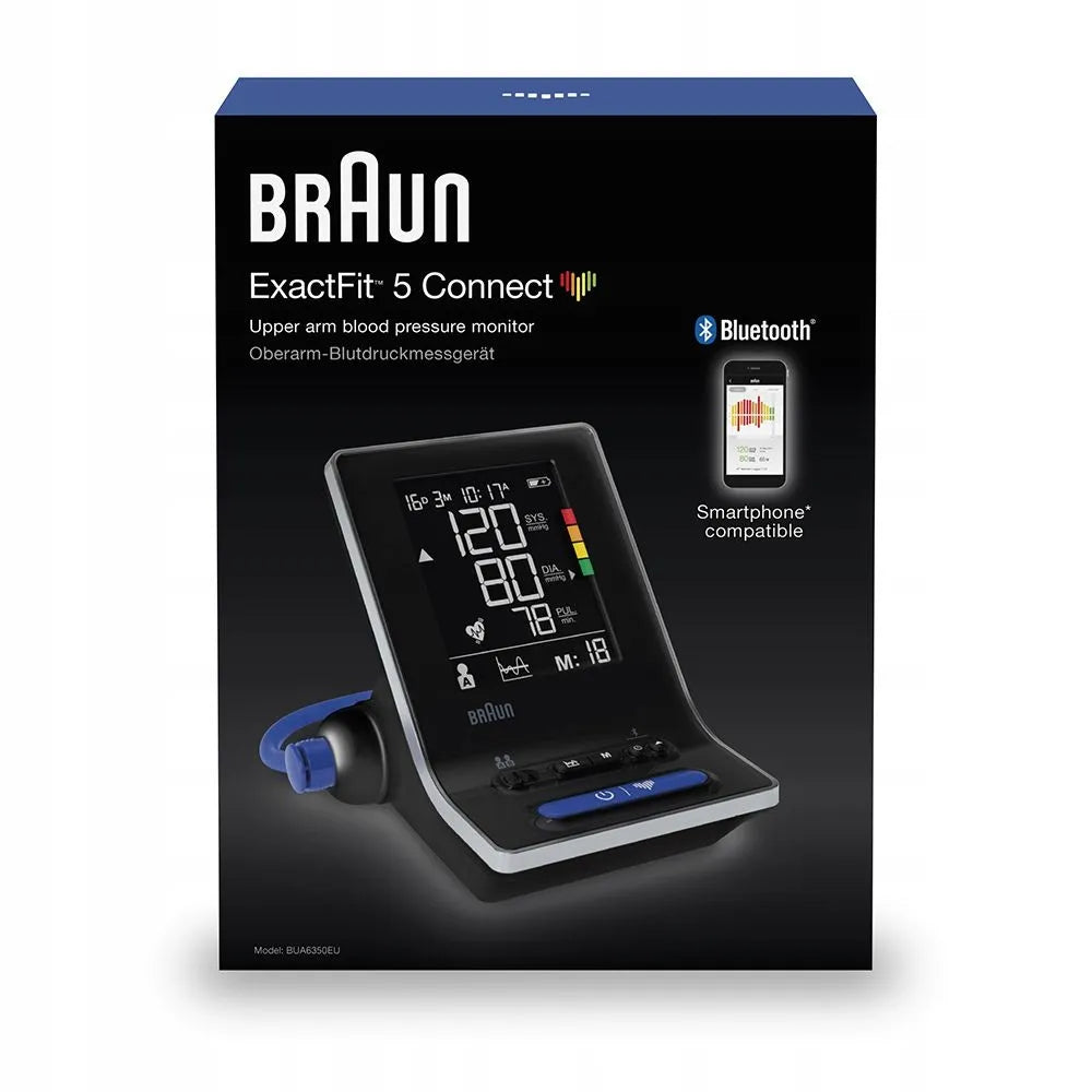 Kraujospūdžio matuoklis ant žasto BRAUN ExactFit 5 Connect BUA6350 su 2 profesionaliais manžetais