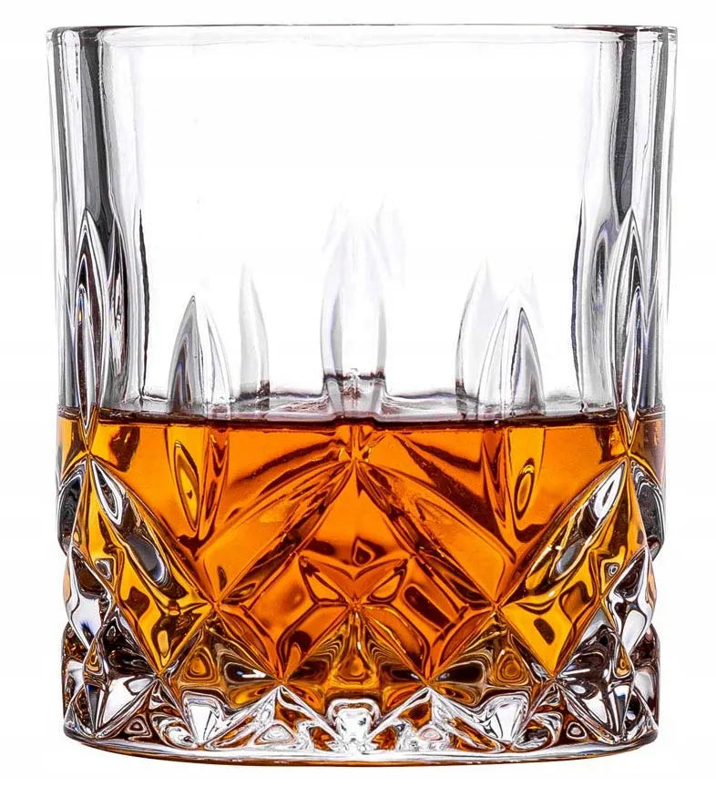 Kristalinės viskio stiklinės Bohemia Prestige CLASSICO 6 vnt. su storu dugnu