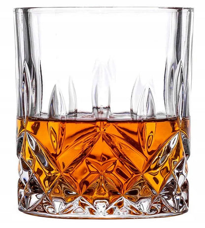 Kristalinės viskio stiklinės Bohemia Prestige CLASSICO 6 vnt. su storu dugnu