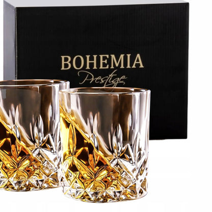 Kristalinės viskio stiklinės Bohemia Prestige CLASSICO 6 vnt. su storu dugnu