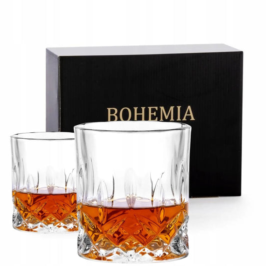 Kristalinės viskio stiklinės Bohemia Prestige CLASSICO 6 vnt. su storu dugnu