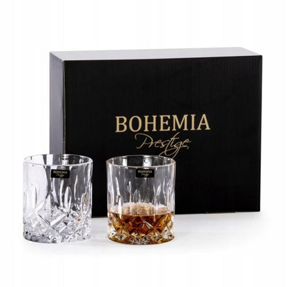 Kristalinės viskio stiklinės Bohemia Prestige CLASSICO 6 vnt. su storu dugnu