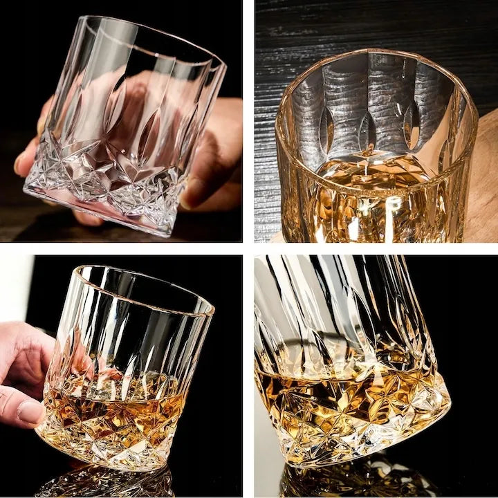 Krištolo viskio ir kokteilių stiklinės LUXITO Javell, 300 ml, 6 vnt., dovana