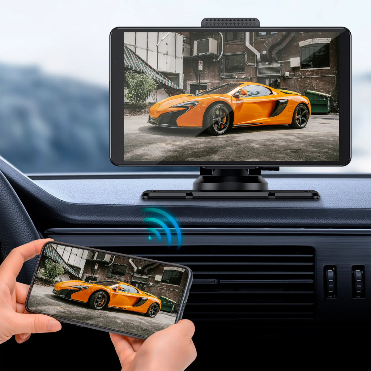 „Kruger&Matz KM 2020“ automobilinė multimedijos stotelė, 7 colių jutiklinis ekranas, „Android Auto“, „Apple CarPlay“