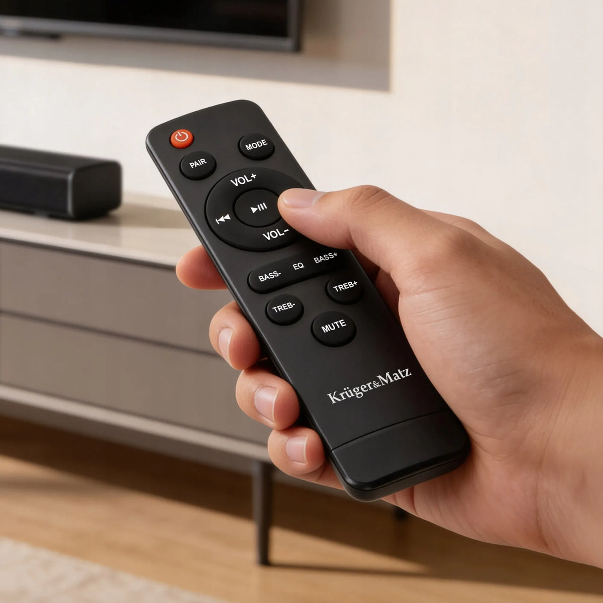 Kruger&Matz Universe 2.1 garso juosta su HDMI (ARC), USB, AUX ir Bluetooth 5.0