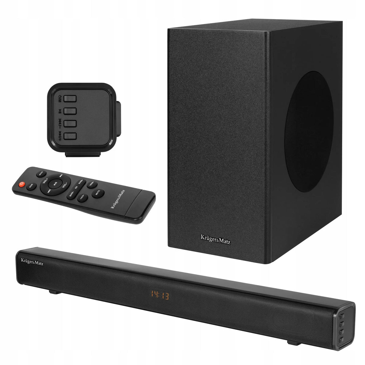 Kruger&Matz Universe 2.1 garso juosta su HDMI (ARC), USB, AUX ir Bluetooth 5.0