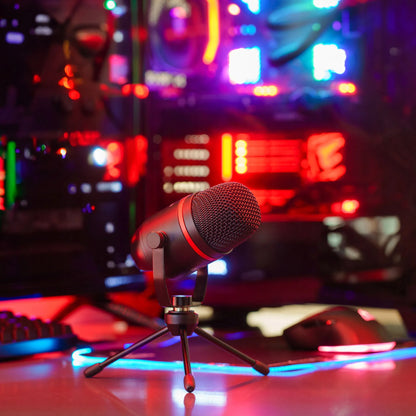 „Kruger&Matz Warrior GV-200“ USB žaidimų ir transliacijų mikrofonas