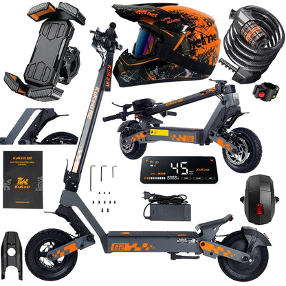 „KuKirin G2“ 2026 m. elektrinis paspirtukas, 48 V, 15,6 Ah, 1200 W, iki 45 km/h, bekelės, su dovanomis