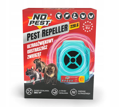 Kunių, pelių, žiurkių ir graužikų atbaidymo prietaisas No-Pest 220.6