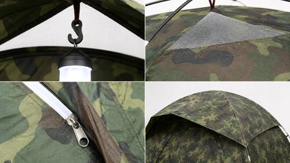 Kupolo formos palapinė su tropiku 2 asmenims lengva turistinė kempingo