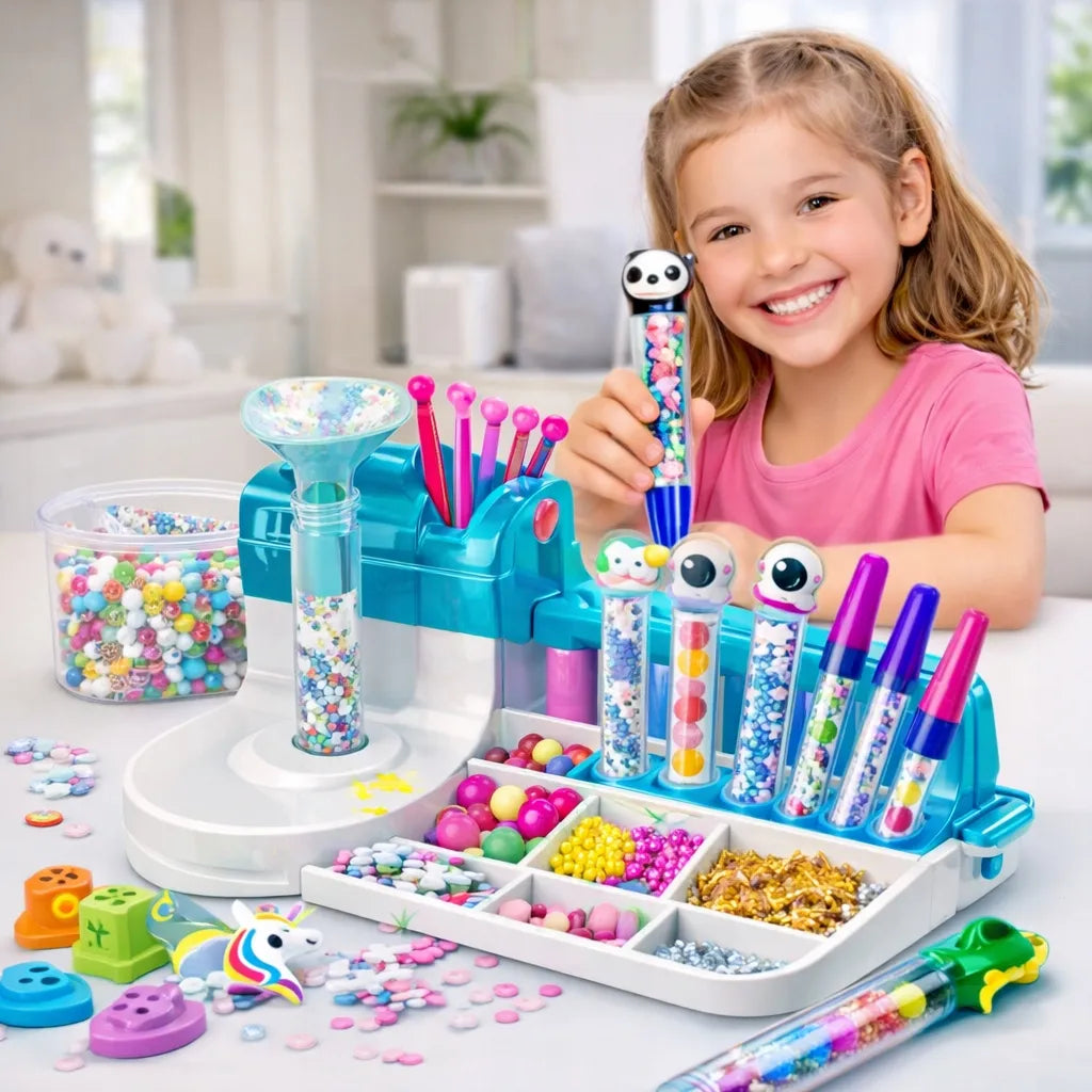Kūrybinis rašiklių gamybos rinkinys „DIY Pen Creator Studio“ + 50 priedų