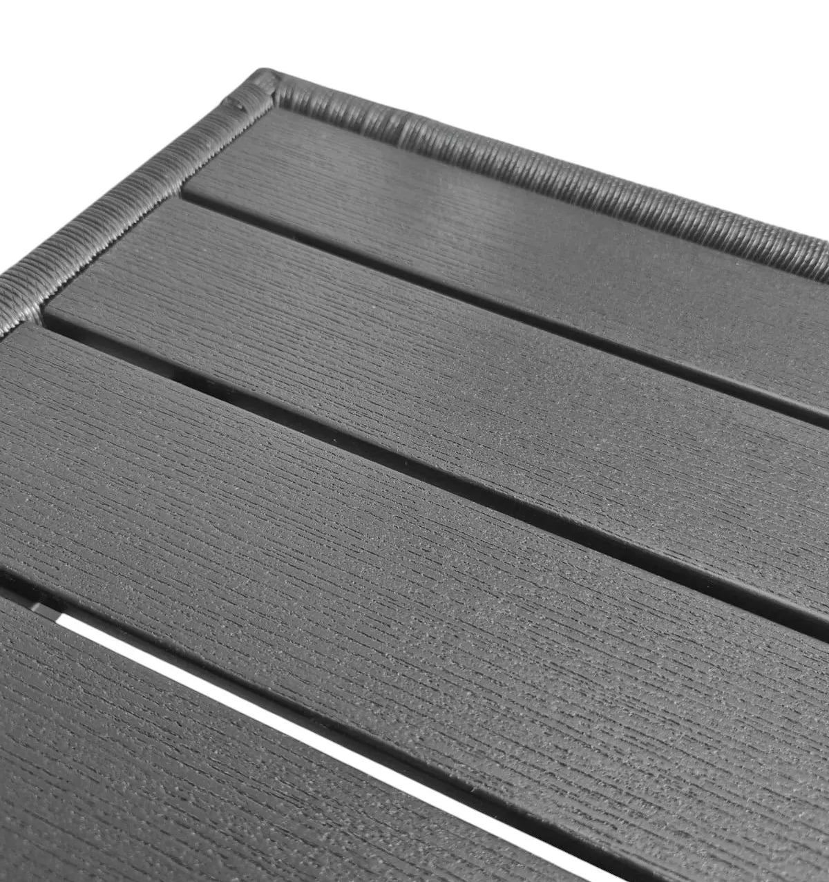 Kvadratinis sodo stalas „THY“ bistro technoratanas + aliuminis 60x60 cm