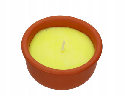 Kvapiųjų citrinų aromato žvakė NO PEST TERRACOTTA CITRONELLA