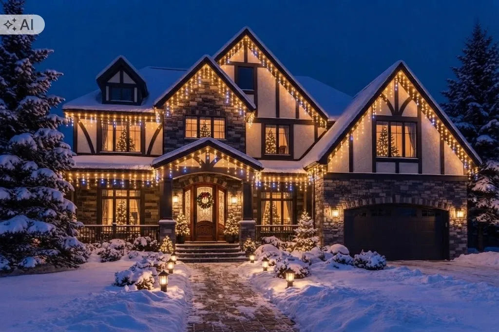 Kvasaro 1000 LED lauko šviesos užuolaida-varvekliai, IP44, šilta ir šalta balta šviesa, mirksėjimo efektas, 50 m