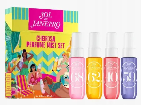 Kvepiantis purškiklis, kvapų rinkinys Sol de Janeiro 4x30 ml