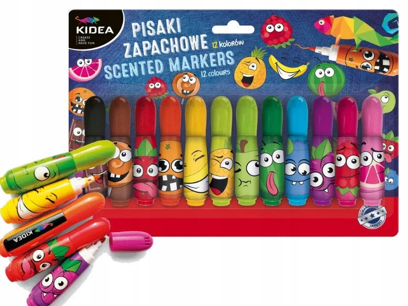 Kvepiantys flomasteriai Kidea 12 vnt. nr 8110