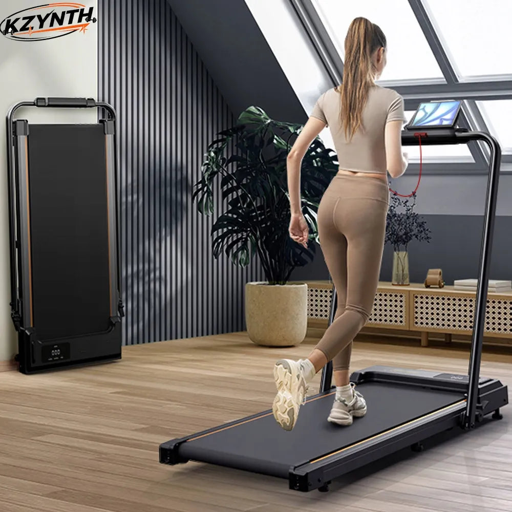 KZYNTH sulankstomas elektrinis bėgimo takelis namams 10 km/h 2-in-1