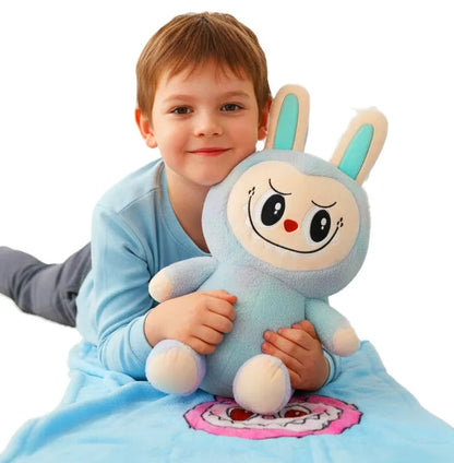 Labubu XXL Pliušinis Žaislas su Antklode 50 cm