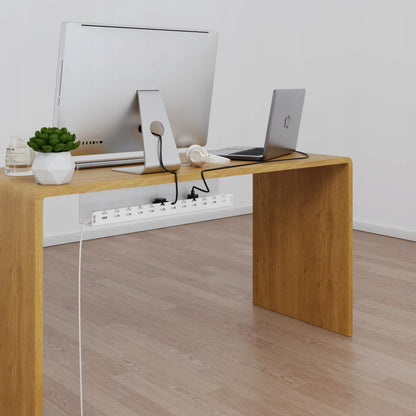Laidų organizatorius po stalu Stalflex, 59 cm, metalinis, baltas
