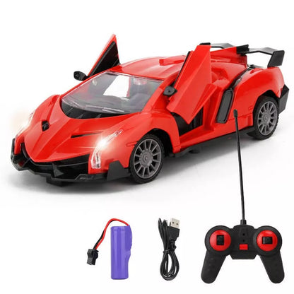 Lamborghini nuotoliniu būdu valdomas automobilis su pulteliu, dreifavimu ir atidaromomis durimis