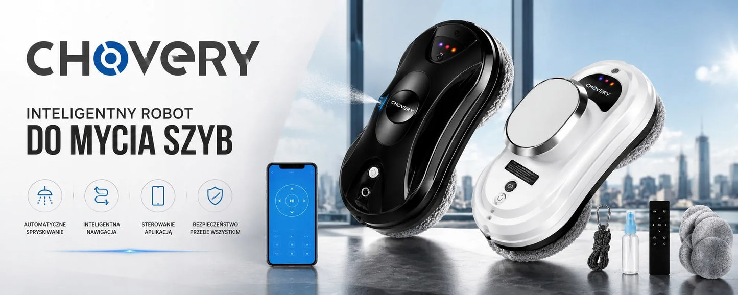 Langų plovimo robotas Chovery CHZS, juodas