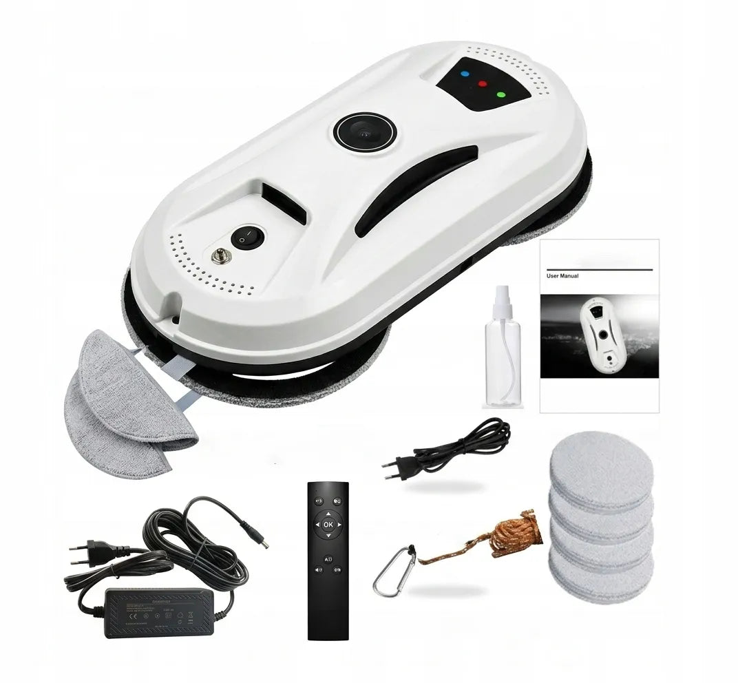Langų valymo robotas MG006 5600Pa - švarūs langai be dryžių su pulteliu