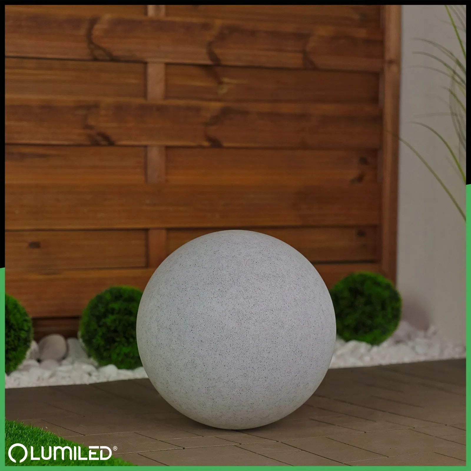 Lauko sodo šviestuvas KAMIENNA KULA LED įsmeigiamas 30 cm E27 IP65