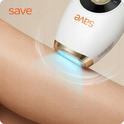 Lazerinis IPL epiliatorius Save TM-03P, neskausmingas, su šaldymo funkcija ir priedais