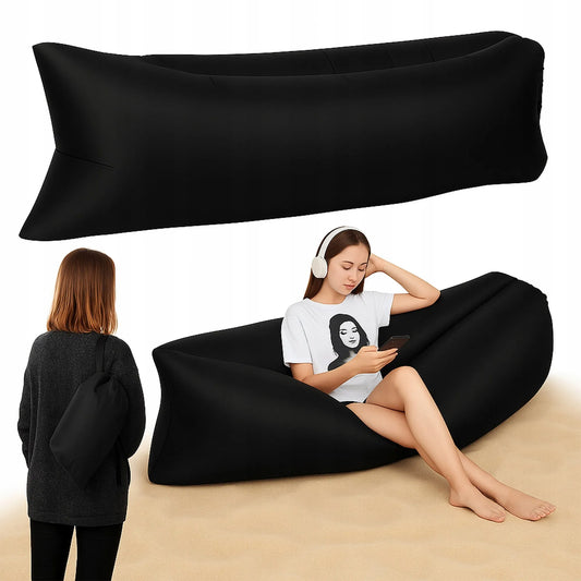 LAZY BAG pripučiama sofa, išlankstoma paplūdimio kėdė / gultas