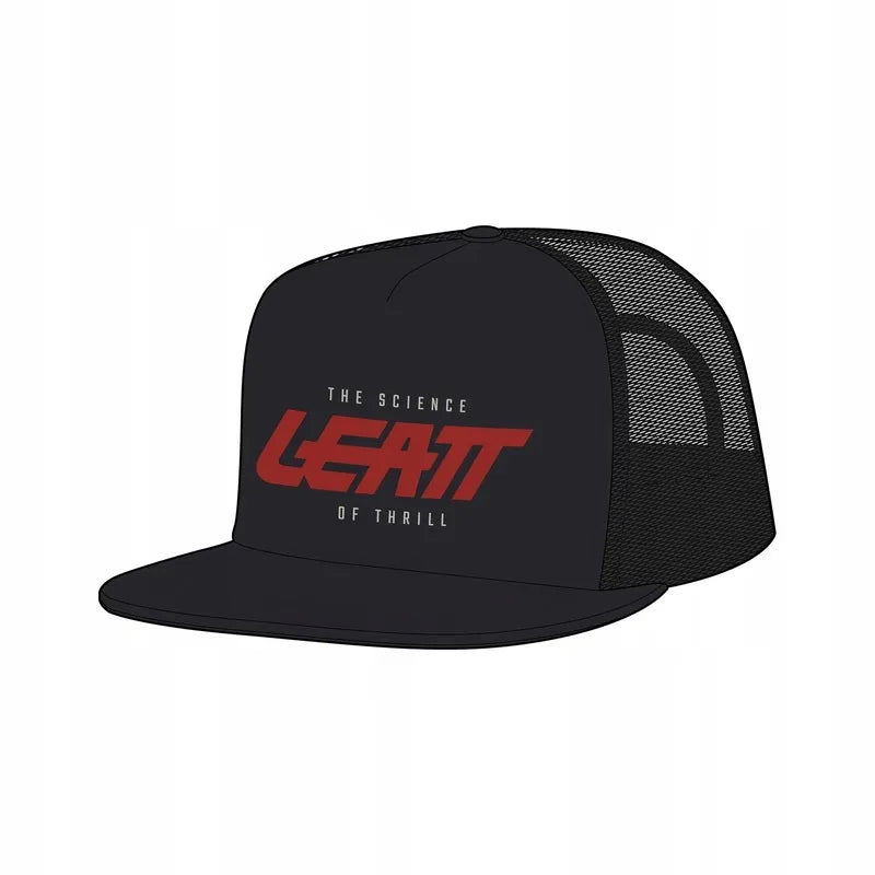 Leatt Trucker Black kepurė su snapeliu S-XL (S-XL)