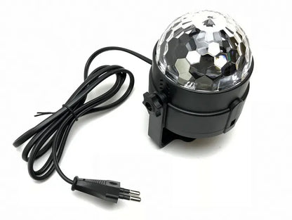 LED diskotekinis RGB projektorius su garso jutikliu ir nuotolinio valdymo pulteliu