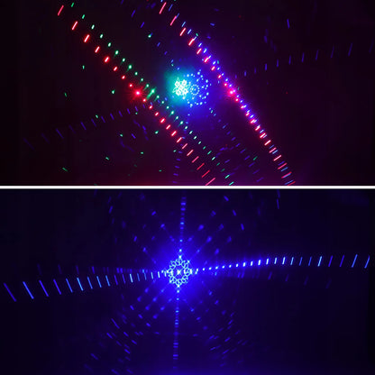 LED diskotekos šviesa su nuotolinio valdymo pulteliu, DJ vakarėlių lempa, 27 diodai