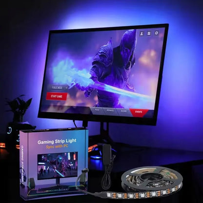 LED juostos rinkinys PC Ambient ekrano sinchronizacijai 27" žaidėjams