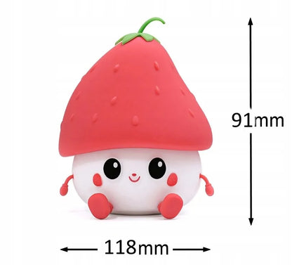 LED Naktinė Lempa „Braškė“ Belaidė su USB