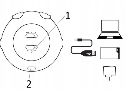 LED Naktinė Lempa „Višta“ Belaidė su USB