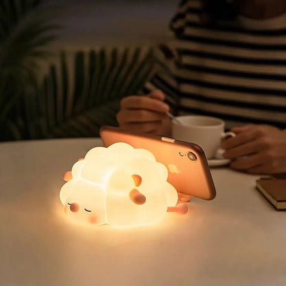 LED Naktinis Šviestuvas Vaikams „Avytė“ RGBW, USB-C