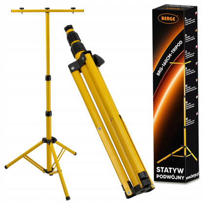 LED prožektorius 2x 100W su statyvu, 200W, skirtas garažui ir remonto darbams