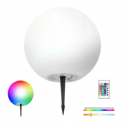 LED sodo šviestuvas 3000K + RGB dekoratyvinis rutulys 40 cm