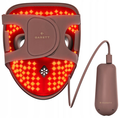 LED šviesos terapijos veido ir kaklo kaukė Skin Ritual (ruda)