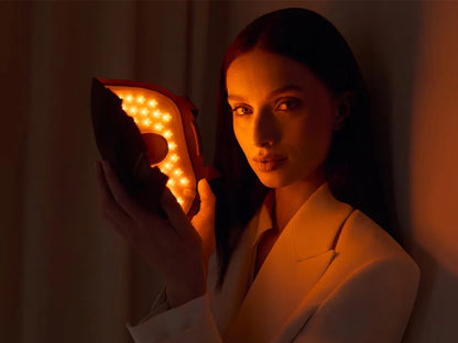 LED šviesos terapijos veido ir kaklo kaukė Skin Ritual (ruda)