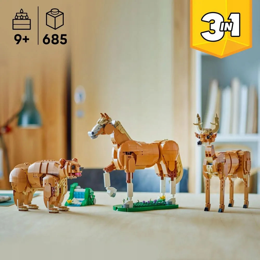 LEGO 31166 CREATOR Gražus arklys meška elnias 3 viename