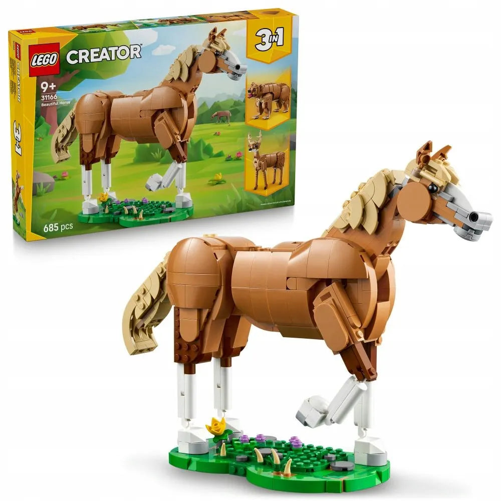 LEGO 31166 CREATOR Gražus arklys meška elnias 3 viename