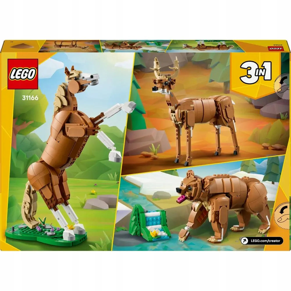 LEGO 31166 CREATOR Gražus arklys meška elnias 3 viename