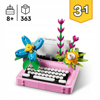 LEGO 31169 Creator spausdinimo mašinėlė su gėlėmis 3-viename