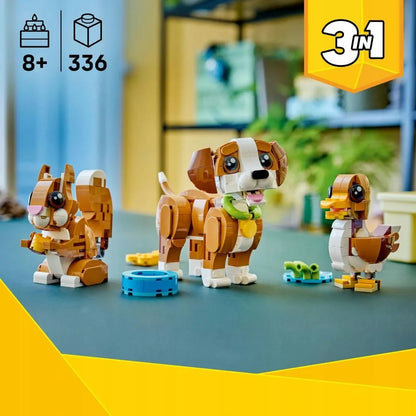 LEGO 31382 Creator 3 viename Mieli gyvūnėliai: žaismingas šuniukas