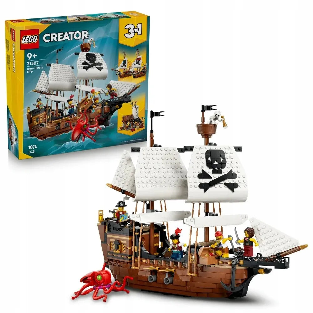 LEGO 31387 CREATOR Legendinis piratų laivas 3in1