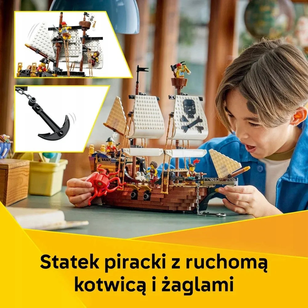 LEGO 31387 CREATOR Legendinis piratų laivas 3in1