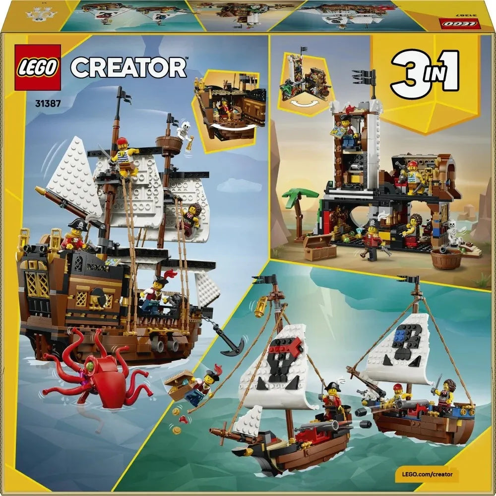 LEGO 31387 CREATOR Legendinis piratų laivas 3in1