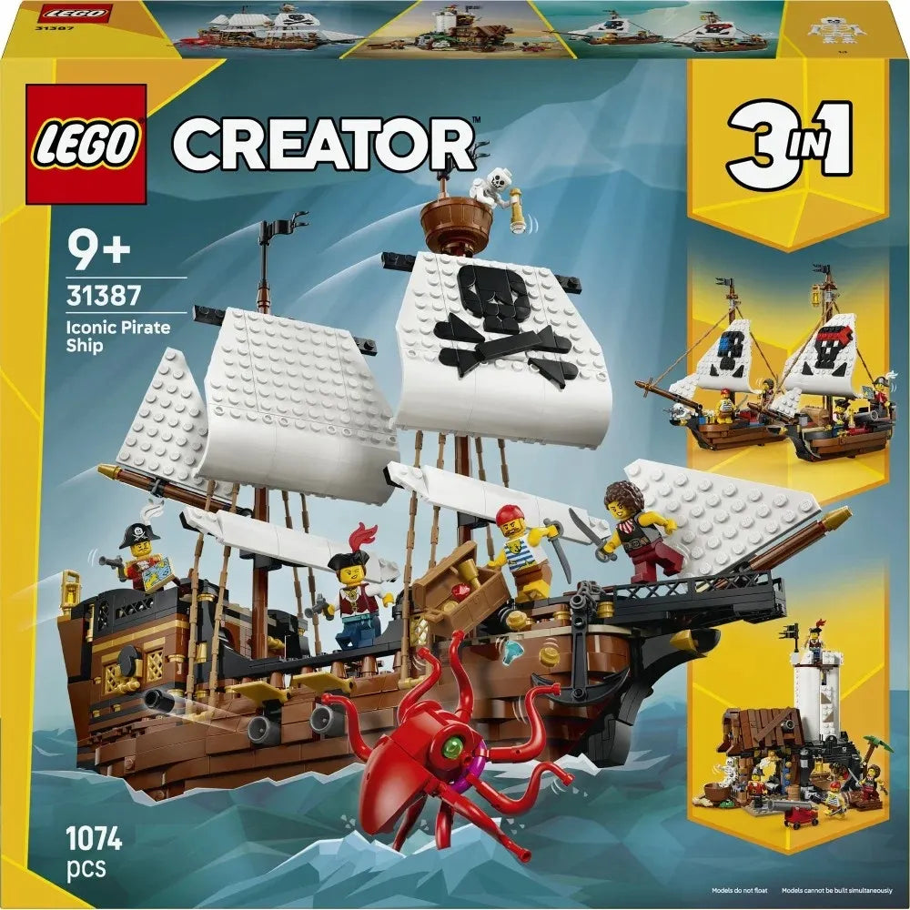 LEGO 31387 CREATOR Legendinis piratų laivas 3in1