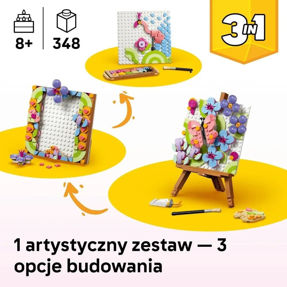 LEGO 31390 CREATOR Dekoracinis paveikslas su gėlėmis 3in1